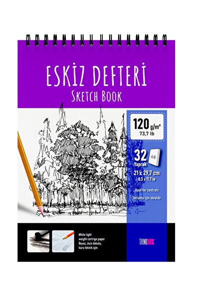 Thinkbook Sketch A5, A4 Spiral Notebook Set of 2