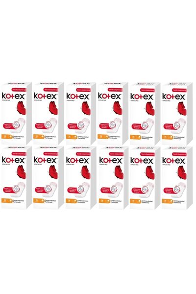 Kotex Ince Günlük Parfümsüz Ped 18 x 12