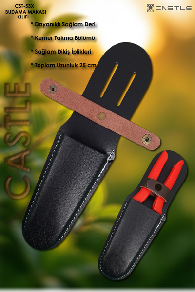LAZBİSA Castle Cst-53x Budama Makası Budama Makası Deri Kılıfı