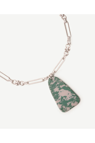 Yargıcı Uç Detaylı Zincir Kolye