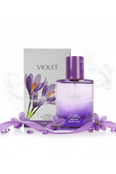 DeFacto Violet Aromatik Kadın Parfüm 50 ml – Kalıcı, Ferah ve Şık Günlük Kullanım Parfümü