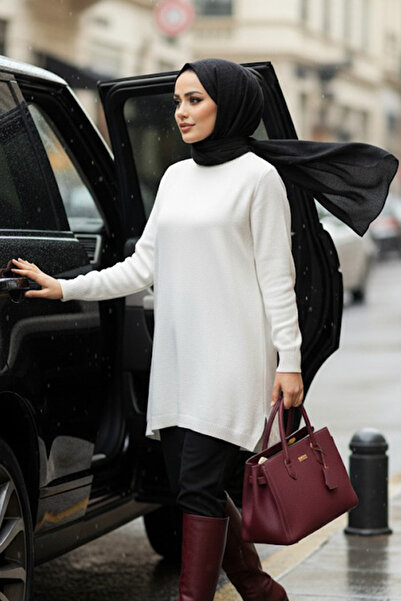 Neva Style Πλεκτό Πανσό Εκρού Τεσεττύρ 3399Ε