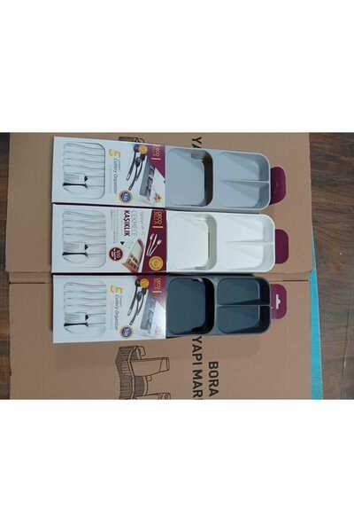 GenelTedarik Knife Holder Inside the Drawer, 2 Rows of Organizers, Knife Holder