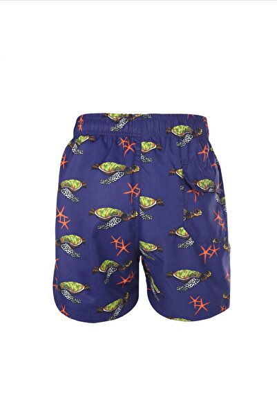 AYYILDIZ 106 Синьо-зелені шорти для хлопчиків з візерунком