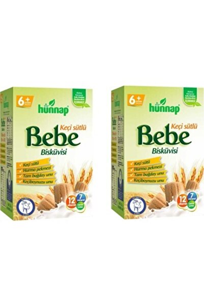 Hünnap Bebe Bisküvisi Keçi Sütlü 2 x 400 G
