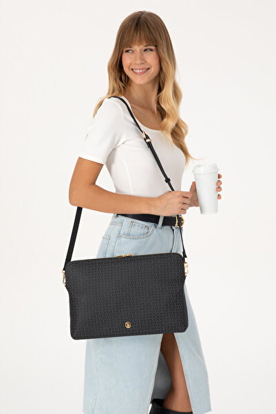 U.S. Polo Assn. Kadın Siyah Çıkarılabilir Askılı Laptop Çantası 50317812-VR046