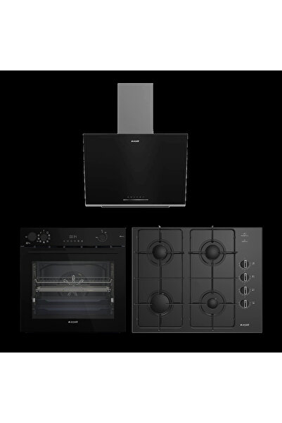 Arçelik Smart Siyah Ankastre Set