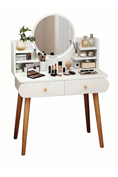 AGD Bedroom dressing table set with mirror, drawers and makeup table 80*40*120 cm (without chair)