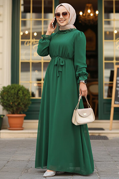 Neva Style Φόρεμα Hijab με Ζώνη 2971Y