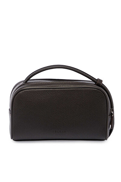 Tergan Ανδρική τσάντα Portfolio από γνήσιο δέρμα καφέ - S1PC00021510-A42