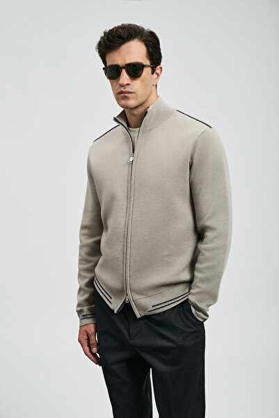 Lufian Troy Men's Cardigan Beige