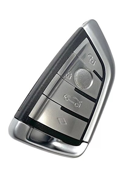 TECHSTAR Carcasă cheie auto cu 4 butoane pentru BMW Seria 5 G30 G31 (2016–2023), compatibilă cu HU100R –