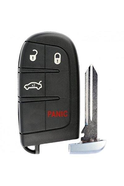 TECHSTAR Carcasă cheie auto Chrysler, Dodge, Jeep, Fiat, 4 butoane, cu lamă, ...