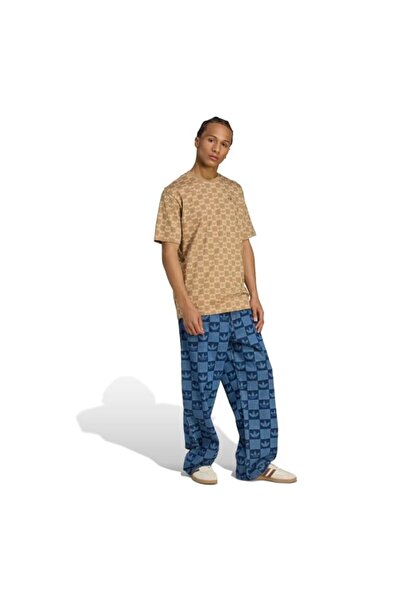 adidas Ανδρικό καφέ μπλουζάκι Monogram (JY2970)