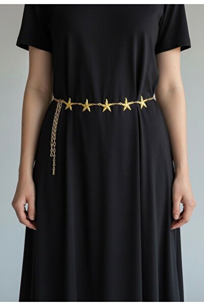 Kemerix Women's Gold Chain Belt Dress Belt Coat Belt Waist Belt