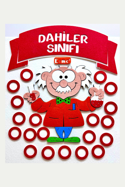 keçeli dünyam Sınıf Mevcudu Panosu Dahiler Sınıfı (Keçe Eğitim Materyali)