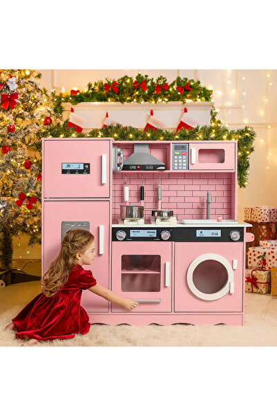 ideal STORE Bucătărie din lemn idealSTORE, 97 x 30 x 94 cm, material MDF, echipată cu efecte luminoase și sonore