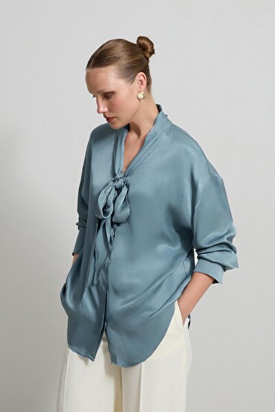 Setre Μακρυμάνικο πουκάμισο με λεπτομέρεια από χαλαζία