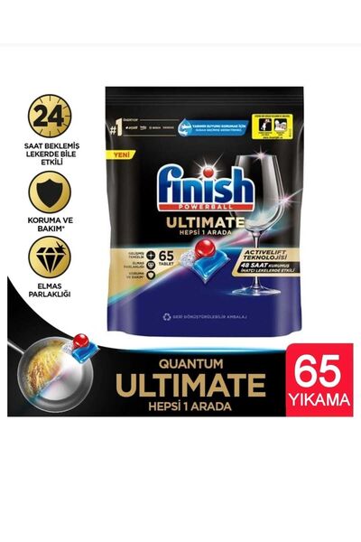 Finish Quantum Ultimate 65 Kapsül Bulaşık Makinesi Tableti