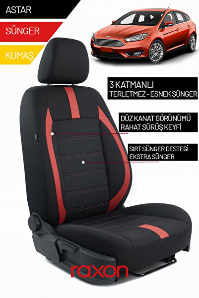 Raxon غطاء مقعد السيارة من الريش التايلاندي متوافق مع سيارات الركاب 2+1 لسيار...