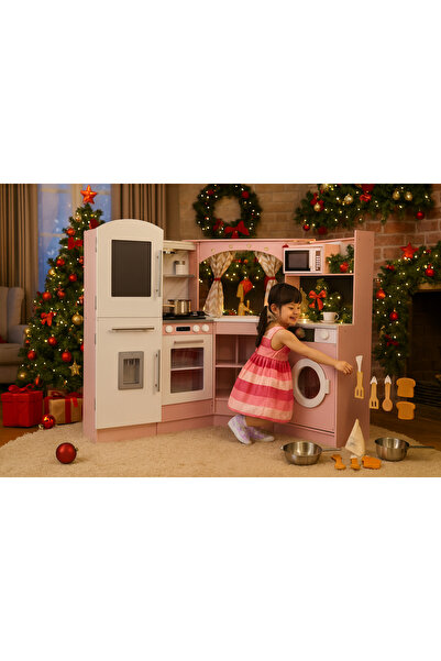 ideal STORE Bucătărie interactivă din lemn idealSTORE, 108 x 99 x 80 cm