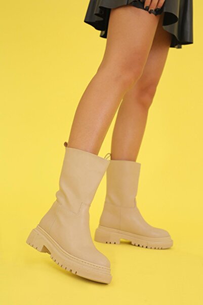 Stil Durağı حذاء سانتوس زارا موديل 4 سم بكعب قصير بلون الجوز