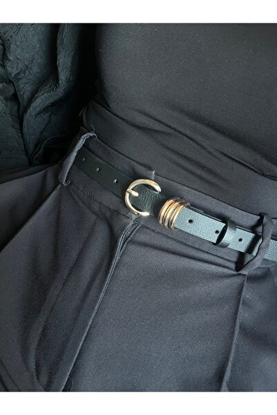 LİA KEMER حزام نسائي ذهبي متعدد الحلقات من ميرج، حزام للسترة، حزام للملابس، حزام للبنطلون