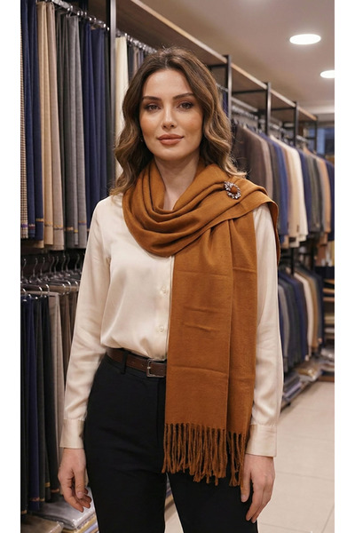 sky Cashmere Wool Shoulder Shawl