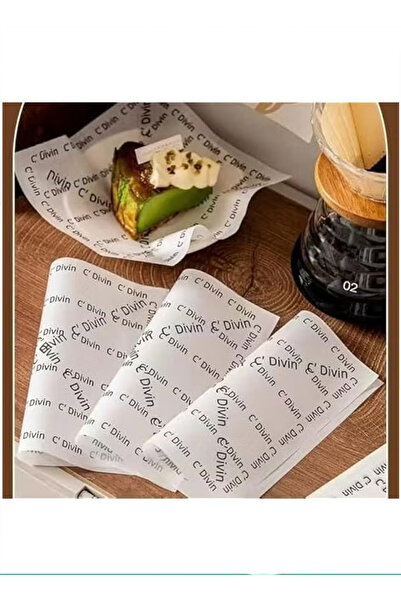 Generic 100pcs Wax Paper Sheets - Greaseproof Food & Basket Liners, White with French Print