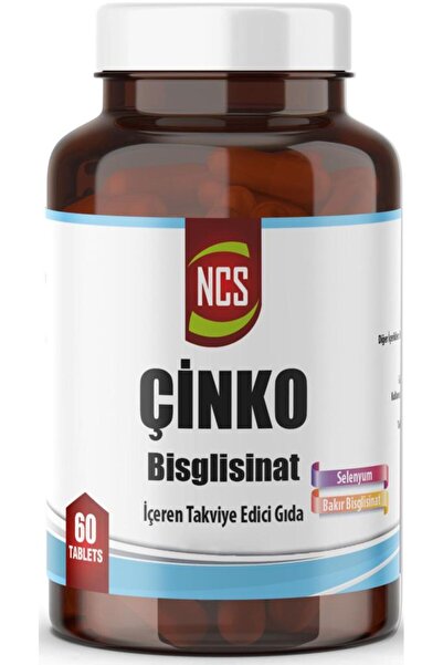 NCS Çinko Zinc Bisglisinat 60 Tablet Selenyum Bakır Bisglisinat Glisinat