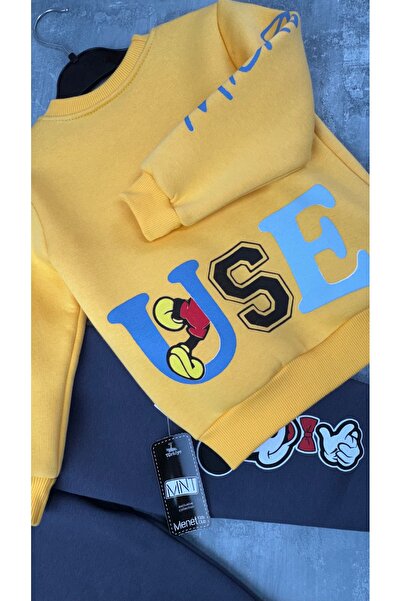 Toka Perisi Mickey Unisex Yellow/Grey Fleece Double Suit