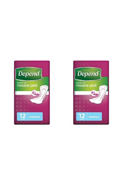 Depend MESANE PEDİ KADIN NORMAL 12 Lİ 2 PAKET