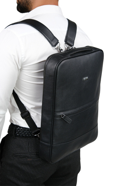MFT Leather Design Genuine Leather Unisex Backpack - Napoli 4212