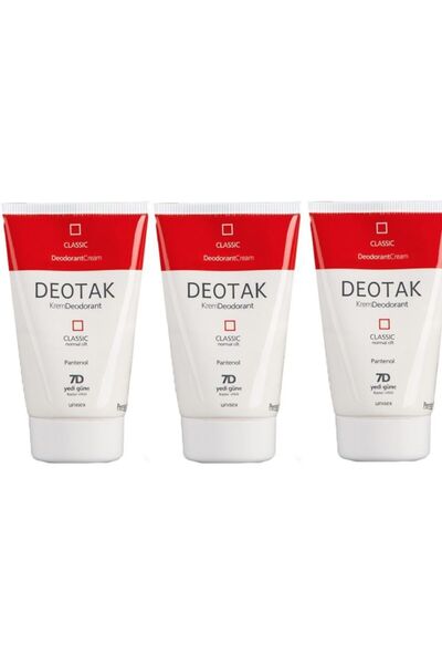 Deotak KREM DEODORANT 35 ML KLASİK UNİSEX 3 ADET