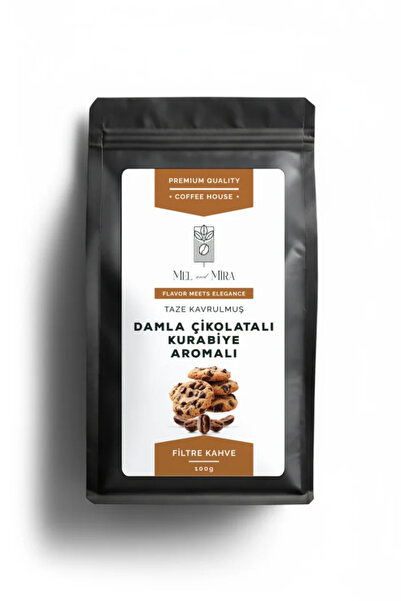 Mel and Mira Chocolate Drop Coockies Coffee 100g, Damla Çikolatalı Kurabiye A...