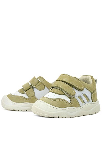 Rakerplus Green Schaggy Genuine Leather Baby Sneakers