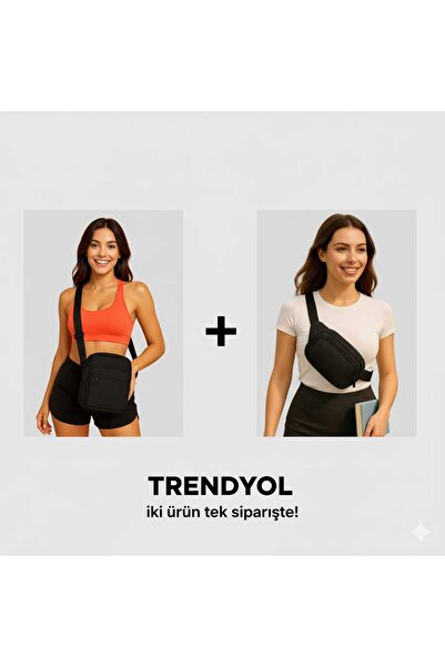 Sofia Women's Black Crossbag Bodybag Strap Bag