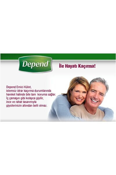 Depend MESANE PEDİ KADIN NORMAL 12 Lİ 8 PAKET