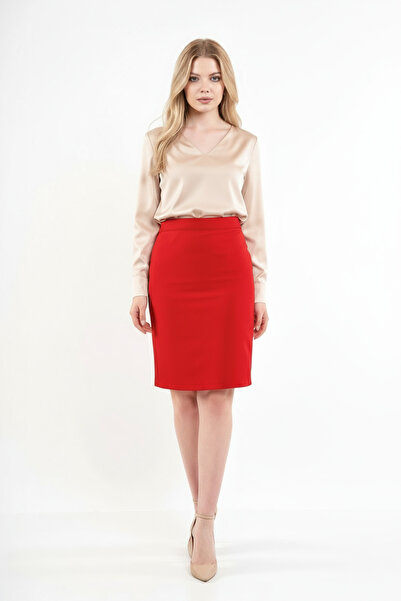 Volanlı Ceruzaszoknya