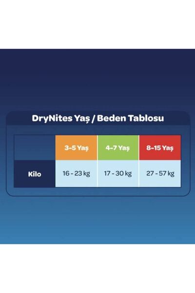 Huggies Dryni̇tes Absorbent Night Panties Diaper for Girls 4-7 Years 10 Pieces 3 Pack
