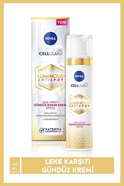 NIVEA Luminous630 SPF50 Leke Karşıtı Gündüz Bakım Kremi 40 ML