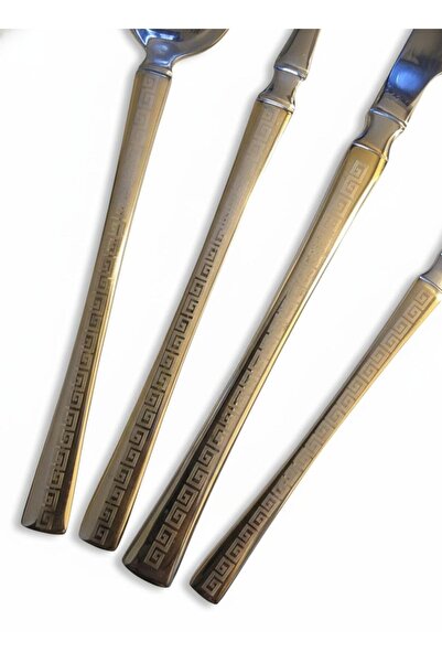 OEM Stainless Steel Cutlery Set 24 pcs, Luxury Edition, Silver and Gold