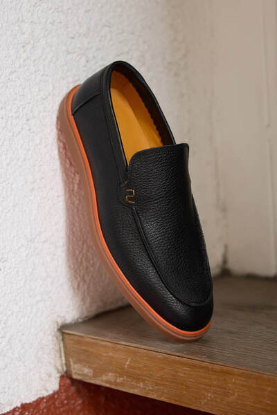 Vantaggio Мъжки мокасини Ravello Black от 100% естествена кожа