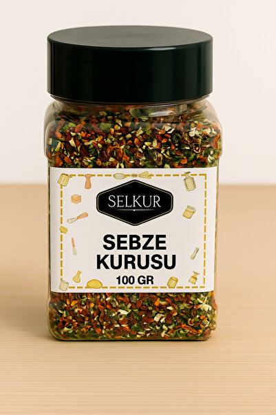 SELKUR Sebze Kurusu 100GR(Maydanoz, Domates, Soğan, Havuç, Kapyabiber)
