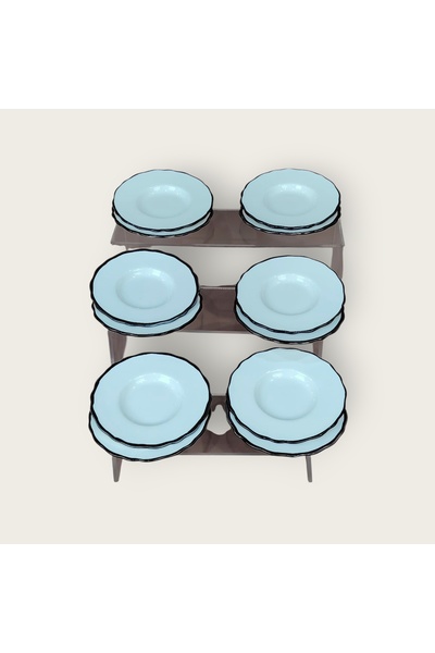 AR HOME 12 pieces of porcelain tea cups