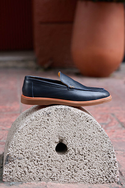 Vantaggio Ravello Синій 100% натуральна шкіра Чоловічі лофери