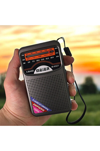 Genel Markalar Nostaljik Cep Radyosu 3 Radyo Bandı Şarjlı Küçük Radyo Deprem ...