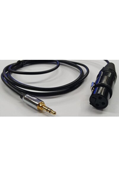 Mykablo 3.5 Mm Stereo To Xlr Dişi Kaliteli Kamera Mikrofon Kablosu 5 Metre