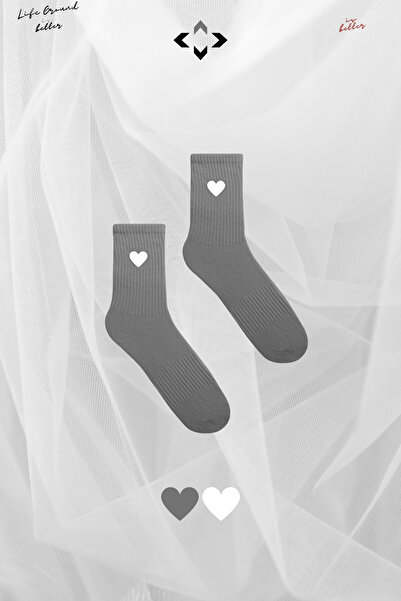 LİGROUND 1 пара безшовних унісекс-шкарпеток з бавовняної тканини, що не тягнуться, з сердечком, новорічні спортивні шкарпетки, зручна форма