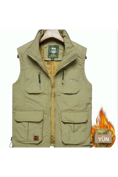 REMA STİL Yelek Outdoor ( Dar Kalıp 1 Beden Büyük Isteyiniz)dört Mevsim Çok C...